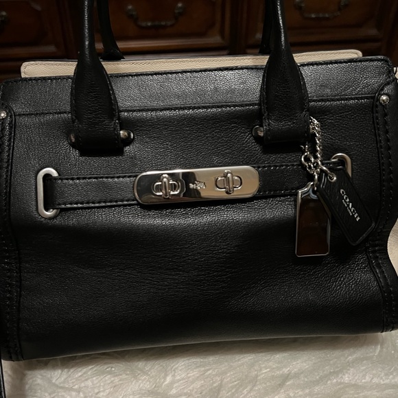 Coach Swagger Two Toned Tote or Crossbody Purse - Picture 1 of 11